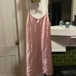 Pink slip nightgown